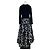 Christian Dior Bicolor Couture Kleid Schwarz - Ansicht 2