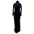 Off White Schwarzes Langarmkleid mit Stehkragen
