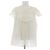 Blusa Christian Dior Bianca in Cotone a Maniche Corte Bianco