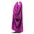 Yves Saint Laurent Robe en soie violette  - vue 3