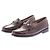 Autre Marque Mocasines de cuero "Lincoln Penny" Burdeos