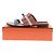 Kelly Hermès Sandali piatti in pelle "Avenue" Marrone - vista 8