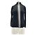 Autre Marque VAKKO Rollkragenpullover Schwarz mit zweifarbigen Streifen