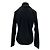Autre Marque VAKKO Rollkragenpullover Schwarz mit zweifarbigen Streifen - Ansicht 2