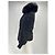 Moncler giacca corta nera con collo in pelliccia Nero - vista 4
