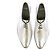 Céline Silberne Metallic Leder Derbys 38 - Ansicht 6