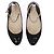 Chanel Bailarinas de cuero negro con cadena de tobillo dorada - vista 6