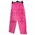 Autre Marque Pantalón cargo DARKPARK rosa fucsia algodón