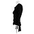 Top negro de manga larga Issey Miyake de algodón - vista 4