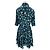 Vestido corto Zadig & Voltaire con estampado de hojas negro algodón 38 - vista 2