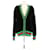 Gucci Schwarze und grüne Strickjacke