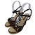 Louis Vuitton Absatzsandalen mit Charms Braun Leder 36