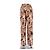 Nanushka Hose mit Bicolor Print Braun - Ansicht 2