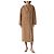 Abrigo de lana MAX MARA con botones M Castaño