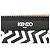 NUEVO BOLSO DE MANO CLUTCH KENZO EN CHEVRÓN ZIG ZAG DE CUERO NEGRO Y BLANCO CON PELO - vista 7