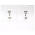 NUOVE ORECCHINI CHANEL A36138 LOGO CC PERLE STRASS Argento - vista 3