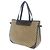 Céline Borsa Tote Celine in tela Macadam e pelle Marrone Beige