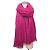 Hermès Stola in cashmere e seta Hermes in rosa - vista 2