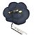 Spilla Corsage Camelia Chanel in Blu Navy - vista 2