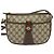 GUCCI GG Supreme Web Borsa Sherry Linea PVC Marrone Oro 89 02 032 Auth 122664 D'oro - vista 2