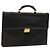 Borsa da lavoro in pelle nera Gianni Versace Auth bs24674 Nero