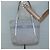 PRADA Tote Bag Canvas Grau Silber Auth ar13504 Braun - Ansicht 29