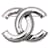 Spilla Chanel Doppia CC Argento