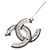 Spilla Chanel Doppia CC Argento - vista 3