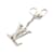 Louis Vuitton Porto Cle Initial LV M65071 Keychain Silvery  ref.2214148