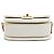 Chanel White CC Quilted Lambskin Round Moon Messenger Flap - view 3