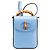 Bamboo Borsa mini in pelle di vitello blu con manico in bambù Gucci Blu chiaro