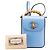 Bamboo Borsa mini in pelle di vitello blu con manico in bambù Gucci Blu chiaro - vista 11