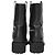 Timeless Chanel 2020 Interlocking CC Logo Moto Boots in Black Leather - view 3