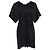 Stella Mc Cartney Stella McCartney Mini-Kleid mit Bindegürtel aus schwarzer Baumwolle