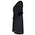 Stella Mc Cartney Stella McCartney Mini-Kleid mit Bindegürtel aus schwarzer Baumwolle - Ansicht 2