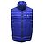 Blauer Polyamid-Daunenweste mit Compass-Patch von Stone Island