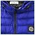 Blauer Polyamid-Daunenweste mit Compass-Patch von Stone Island - Ansicht 4