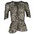 Blusa Caja Ruched de Isabel Marant en viscosa con estampado animal
