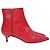 Stivaletti con tacco kitten Altuzarra Quant in pelle rossa Rosso