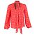 Autre Marque Blusa Impresa Rixo en Seda Roja