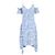 Self portrait Self-Portrait Off-The-Shoulder Embroidered Georgette Dress in Light Blue Polyester
