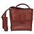 Bolsa de ombro em couro de bezerro BOYY Devon 21 com fivela decorativa. Marrom