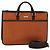 Bolsa de mão BURBERRY em nylon 2 vias marrom prata autêntica bs25146