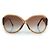 Gafas de sol oversize con glitter Soupcon de Louis Vuitton Castaño