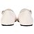 Classique Chanel Grosgrain Perle Mary Jane Ballet en Cuir d'Agneau Blanc - vue 5
