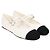 Classique Chanel Grosgrain Perle Mary Jane Ballet en Cuir d'Agneau Blanc - vue 7
