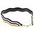 FENDI Cinghia Tu Cinghia Spalla Pelle Nera Gialla Auth hk2496 Nero Giallo