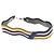 FENDI Cinghia Tu Cinghia Spalla Pelle Nera Gialla Auth hk2496 Nero Giallo - vista 3