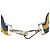 FENDI Cinghia Tu Cinghia Spalla Pelle Nera Gialla Auth hk2496 Nero Giallo - vista 7