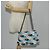 PRADA Borsa a Spalla con Catena in Pelle Blu Argento Auth KD283M - vista 28